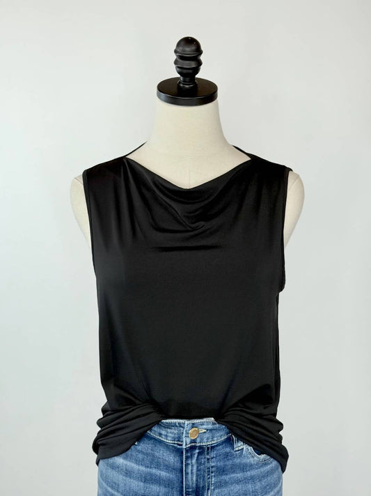 Sanctuary - Women's Soft Cowl Shell Sleeveless Top