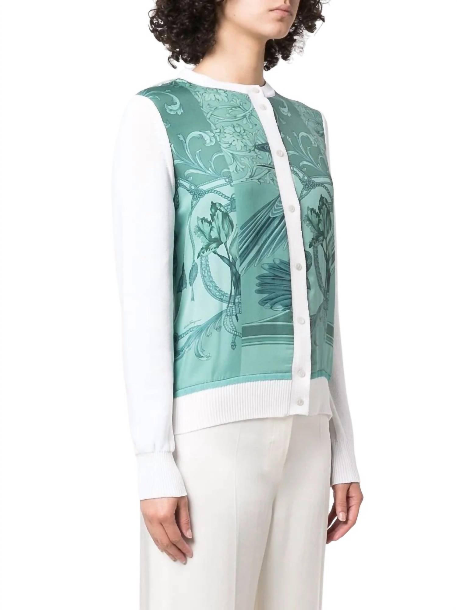 Salvatore Ferragamo - Floral-print Buttoned Cardigan