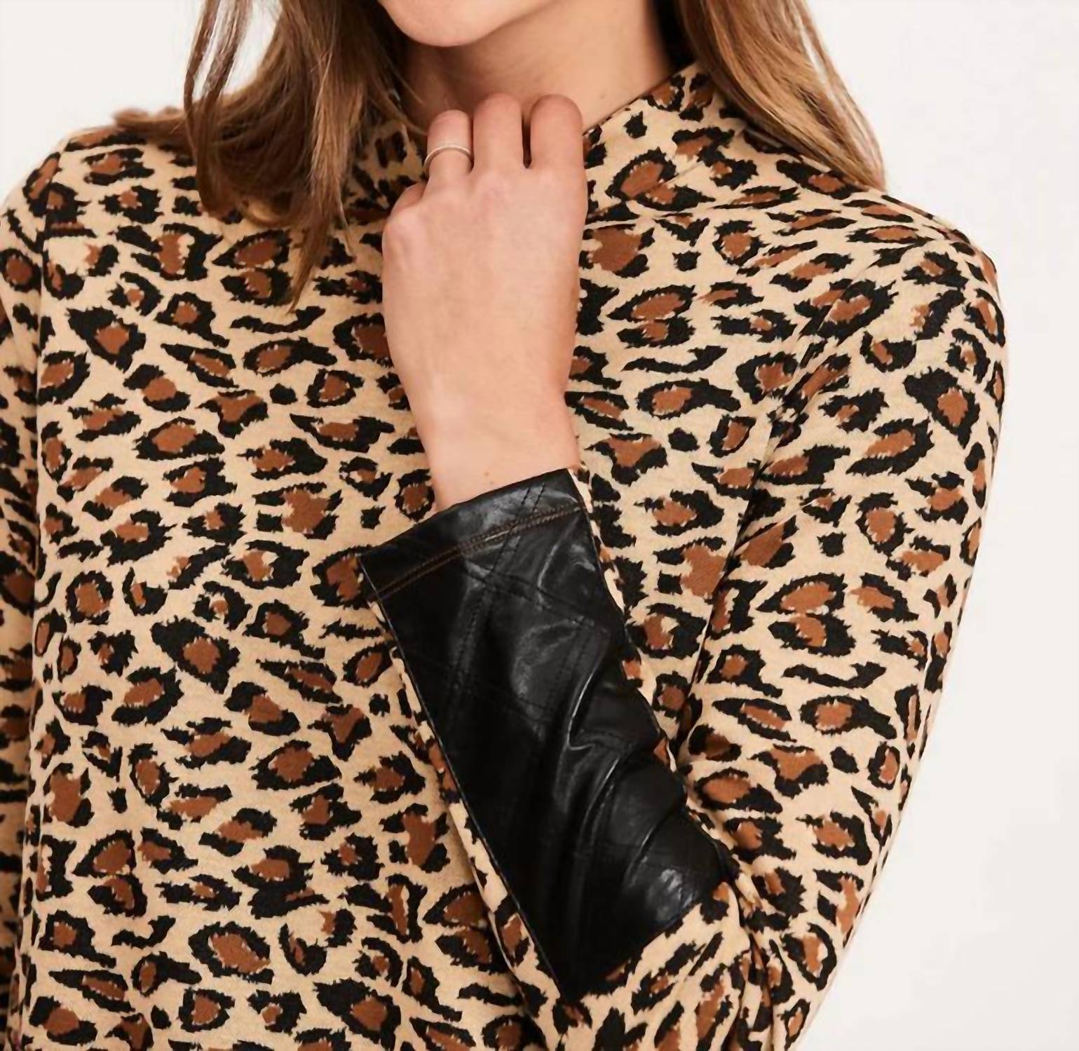 Tyler Boe - Brushed Leopard Chrissy Tunic