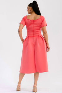 Karen Kane - Pleated Midi Dress
