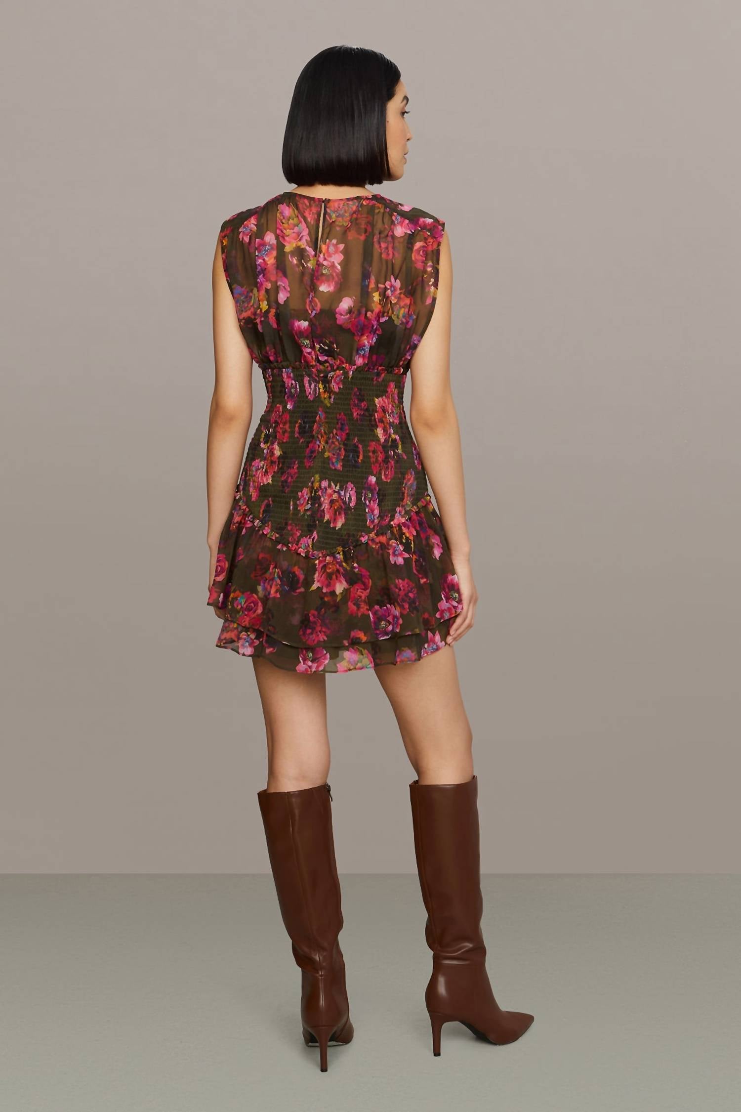 Amur - Sierra Smocked Mini Dress