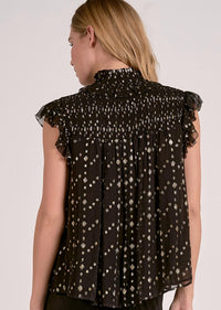 Elan - Sleeveless Tie Neck Top
