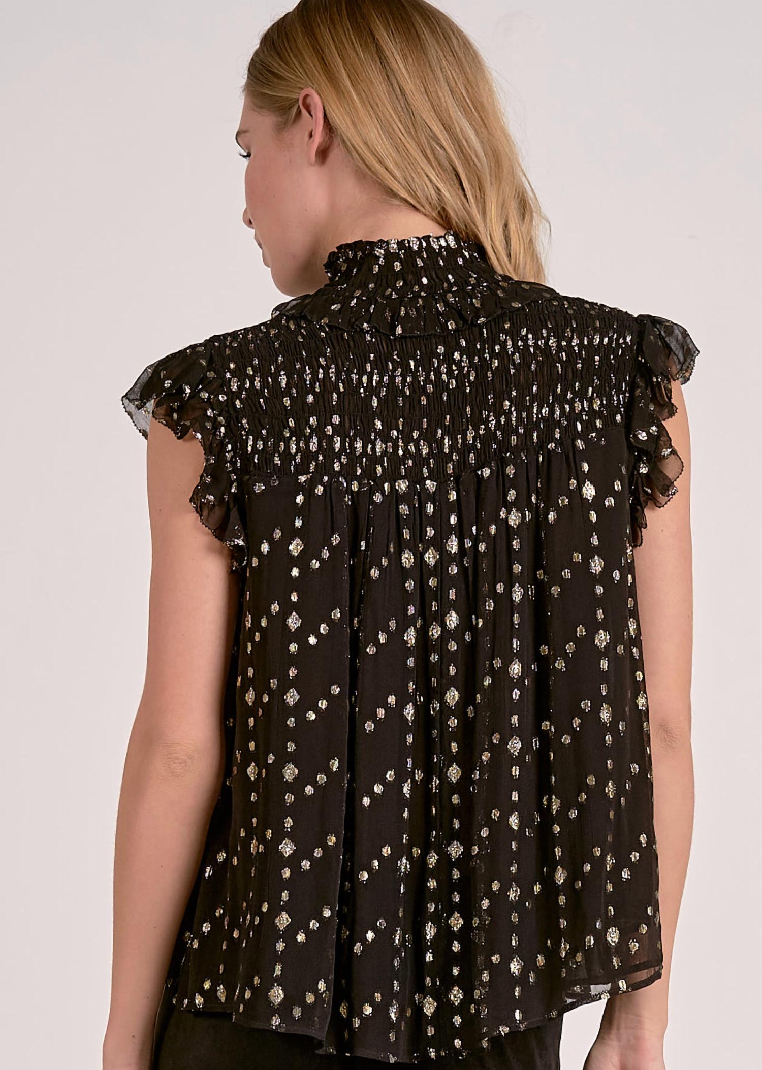 Elan - Sleeveless Tie Neck Top