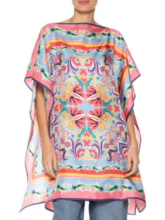Etro - Printed Silk Foulard Top