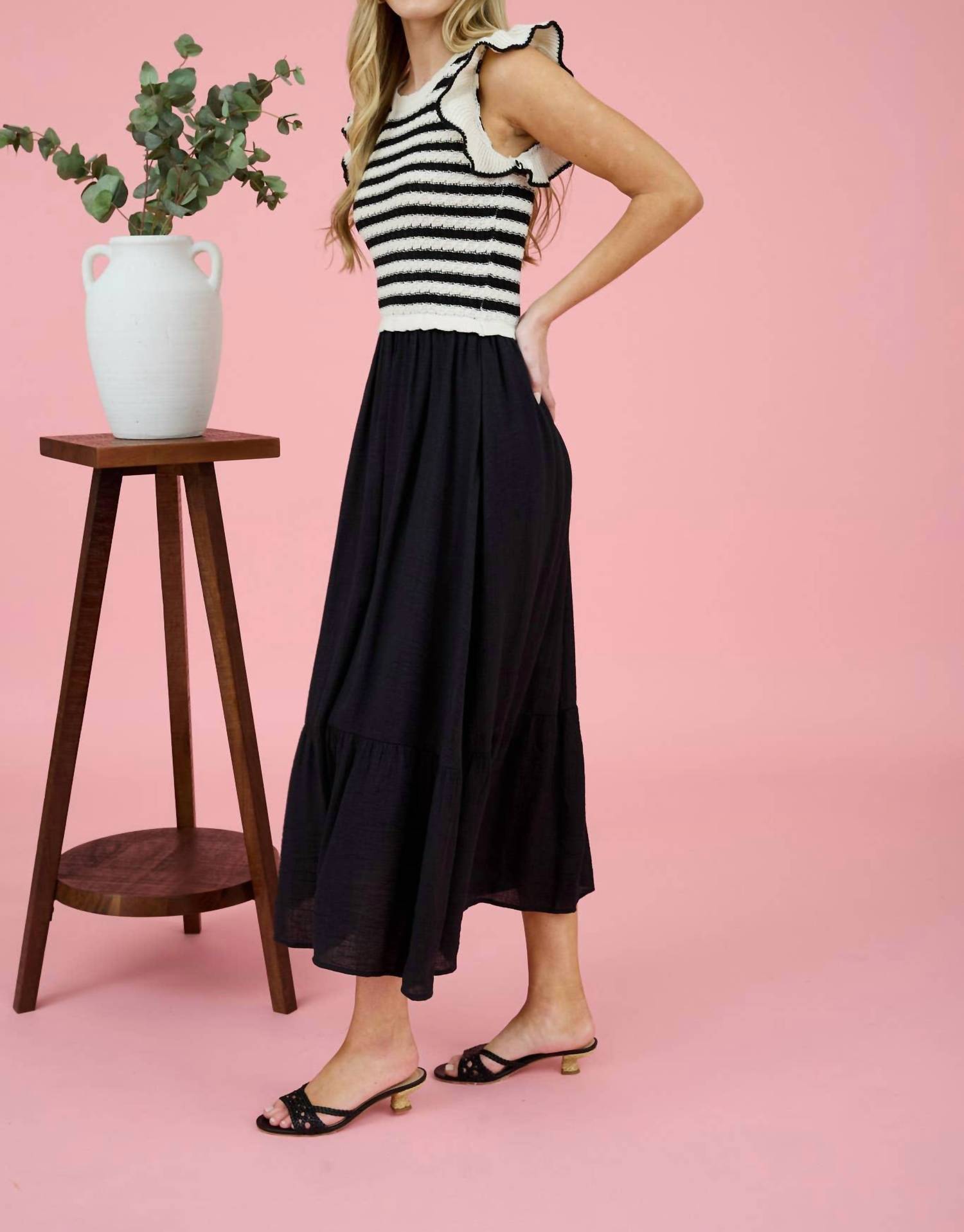 Blu Pepper - Lola Stripe Twofer Dress