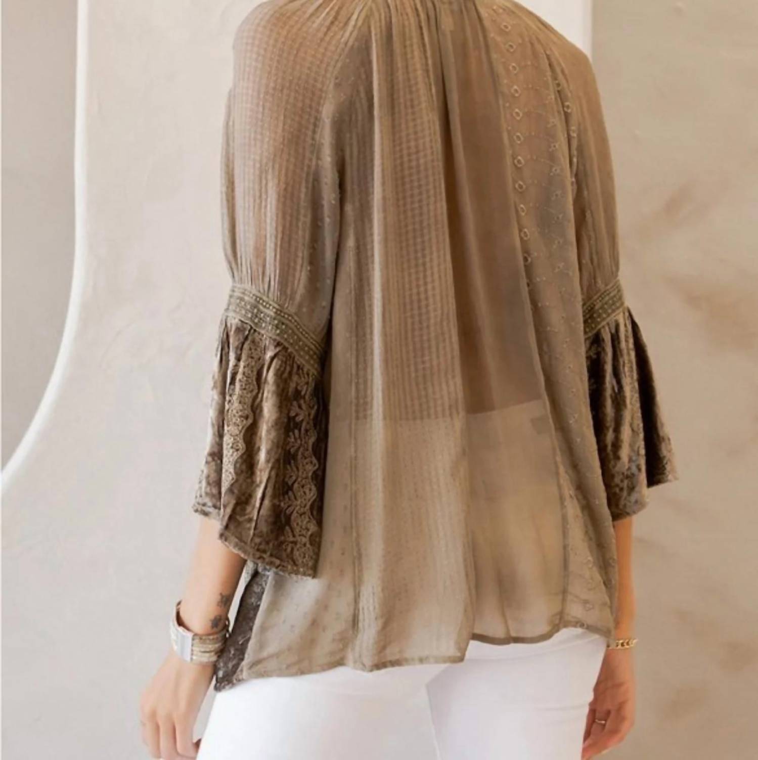 Young Threads - Patchwork Peasant Top