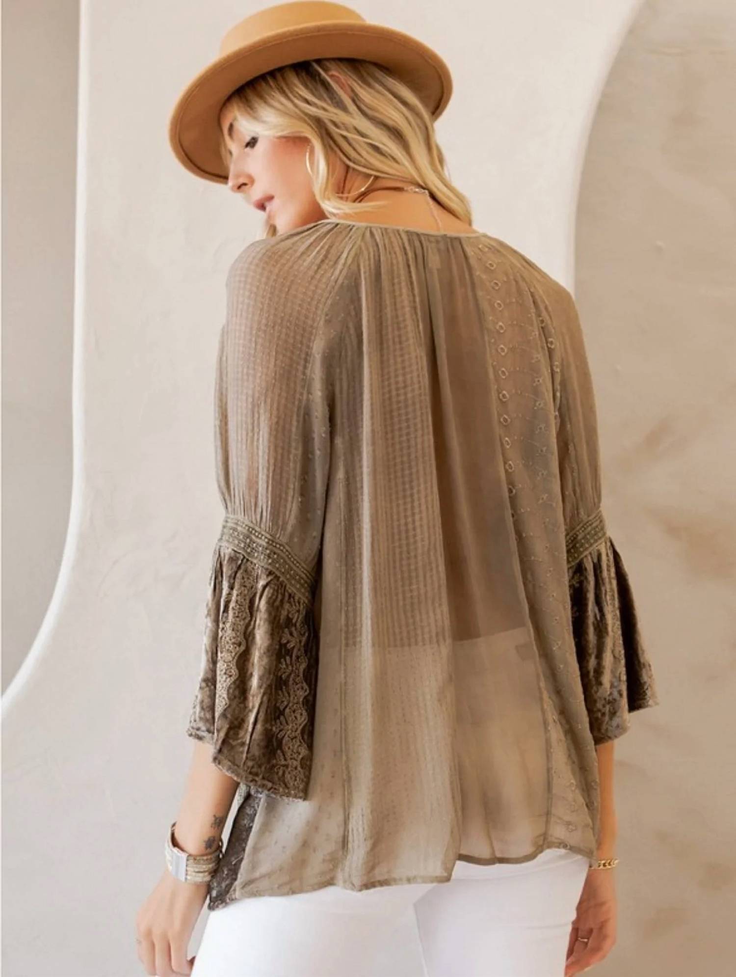 Young Threads - Patchwork Peasant Top