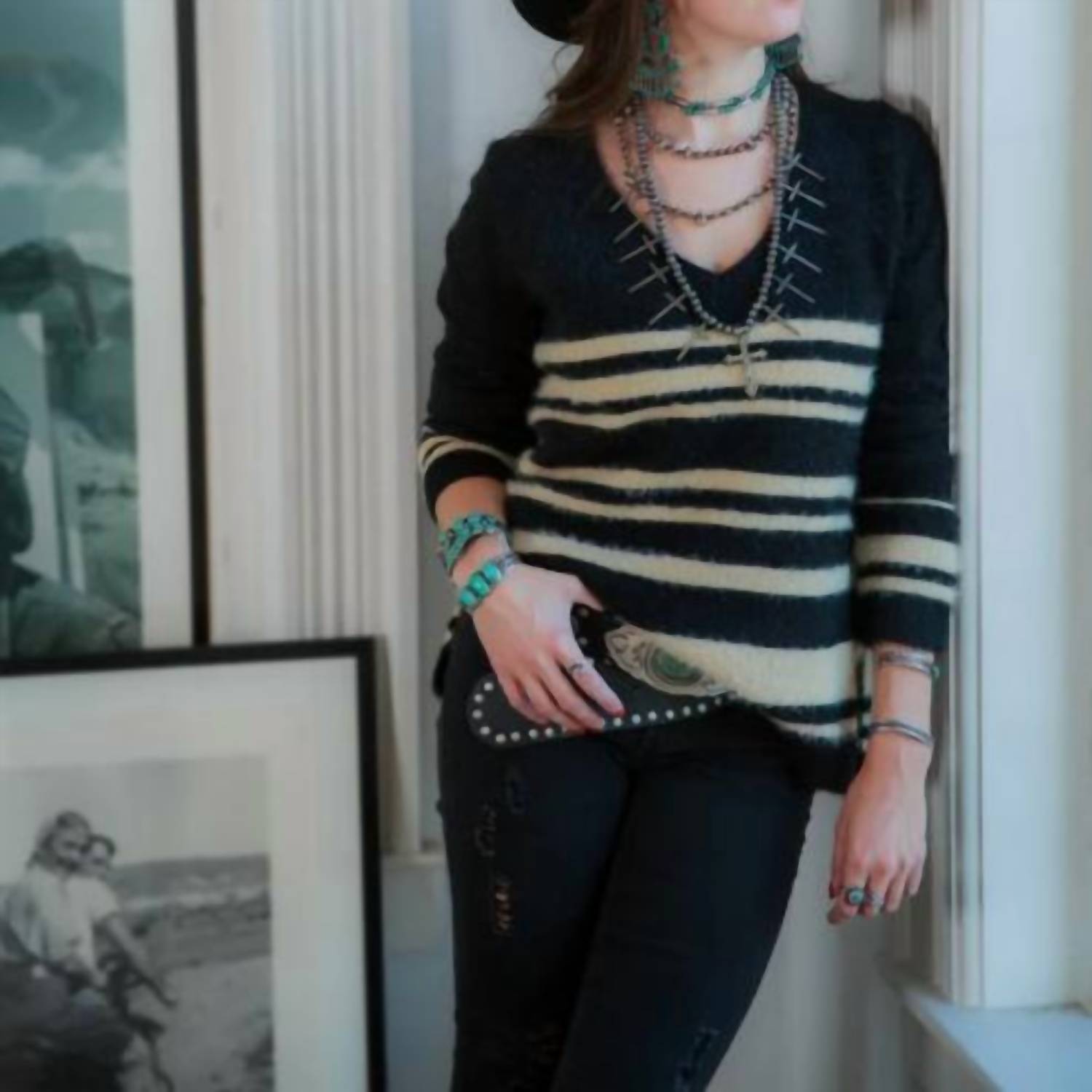 Tasha Polizzi - Striped Pullover Sweater