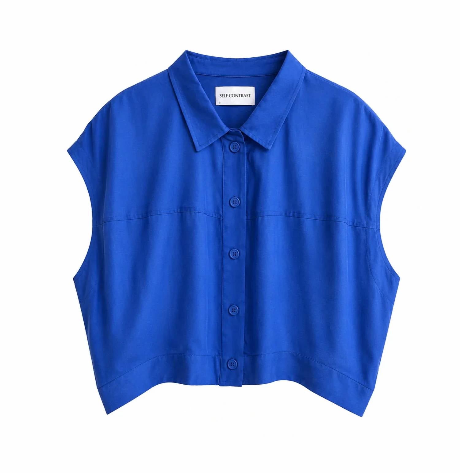 Self Contrast - Women's Bella Oversize Sleeveless Blouse