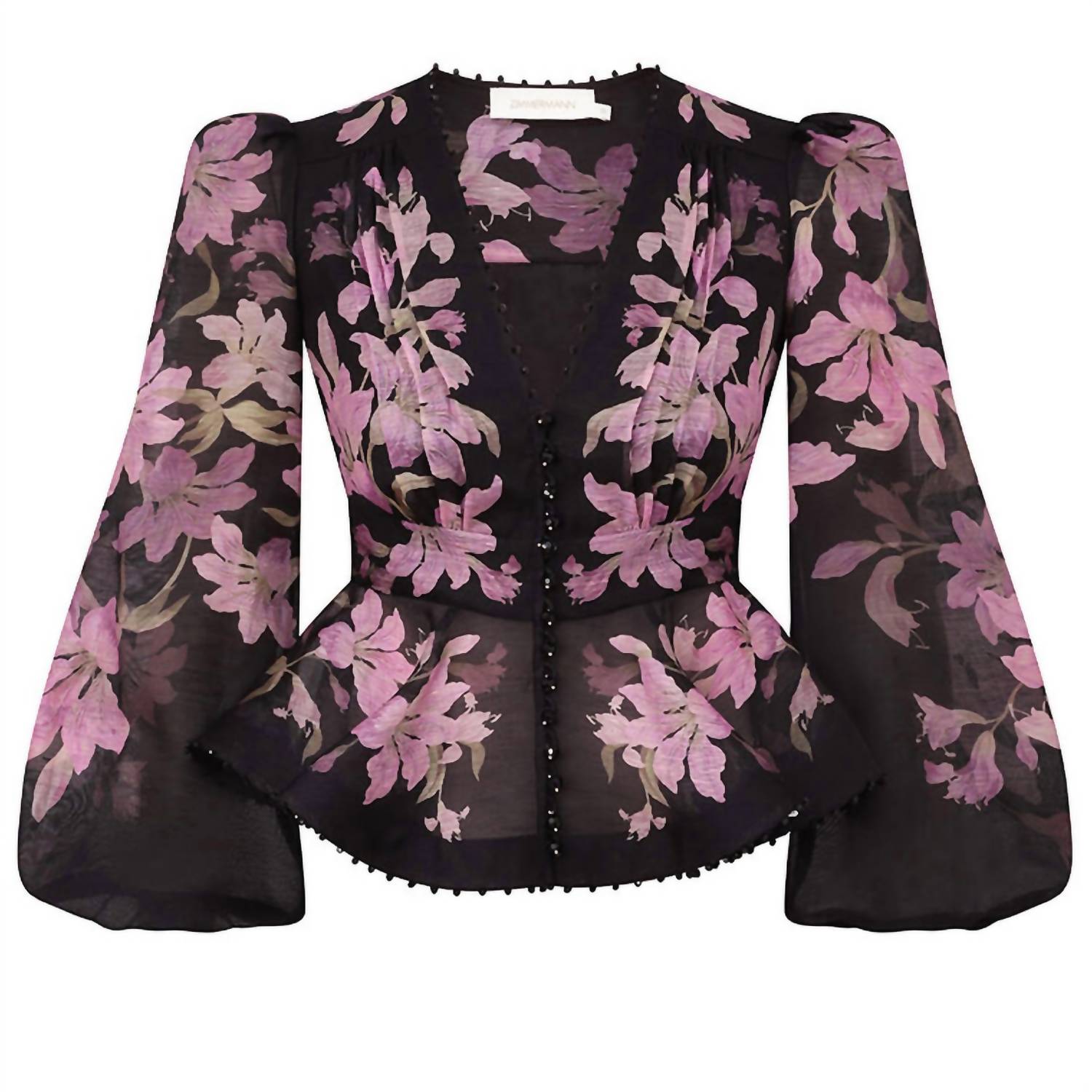 Zimmermann - Dawning V-neck Beaded Blouse