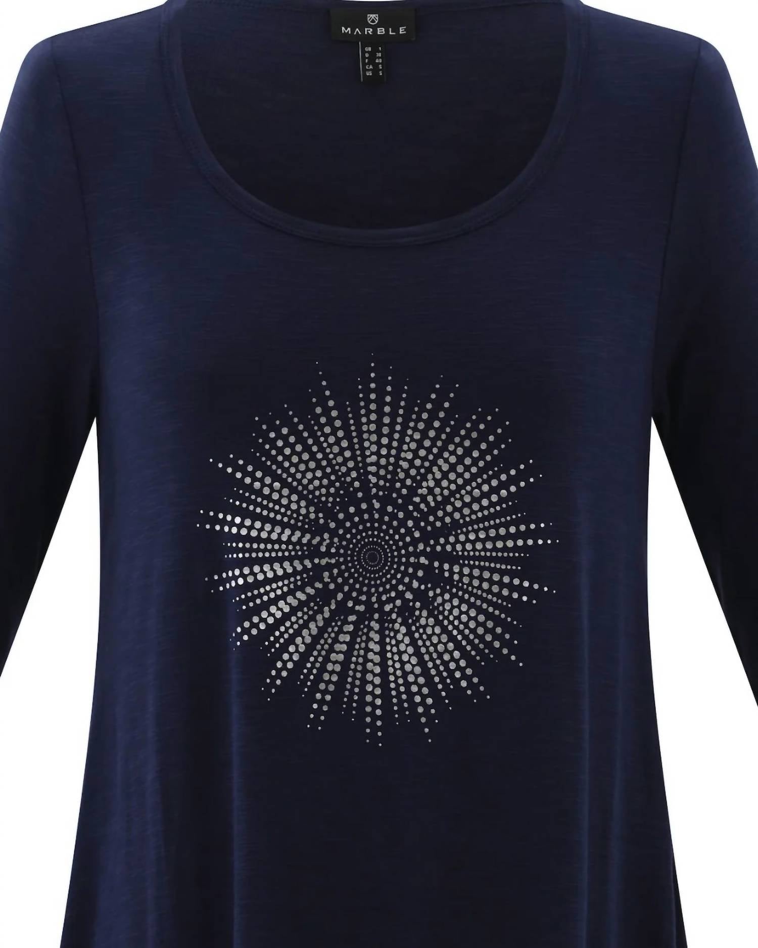 Marble - Women's Asymmetrical Tunic Top