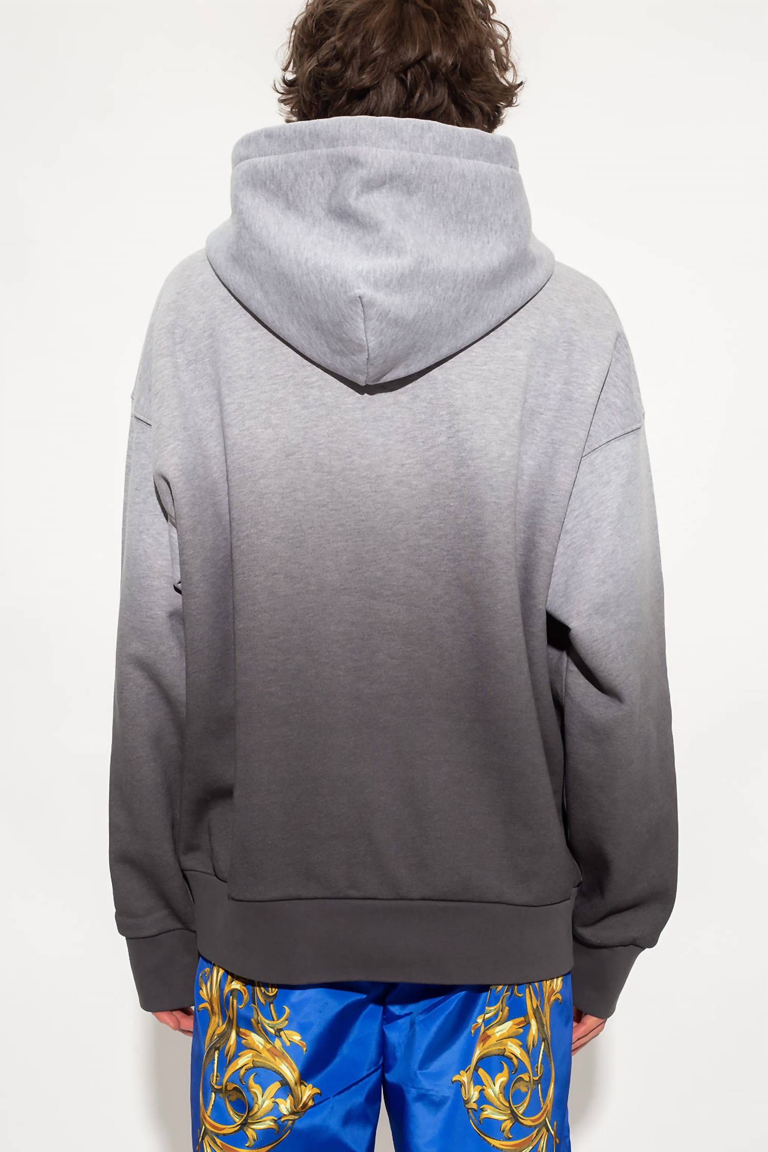 Men Logo Hooded Pullover Sweatshirt