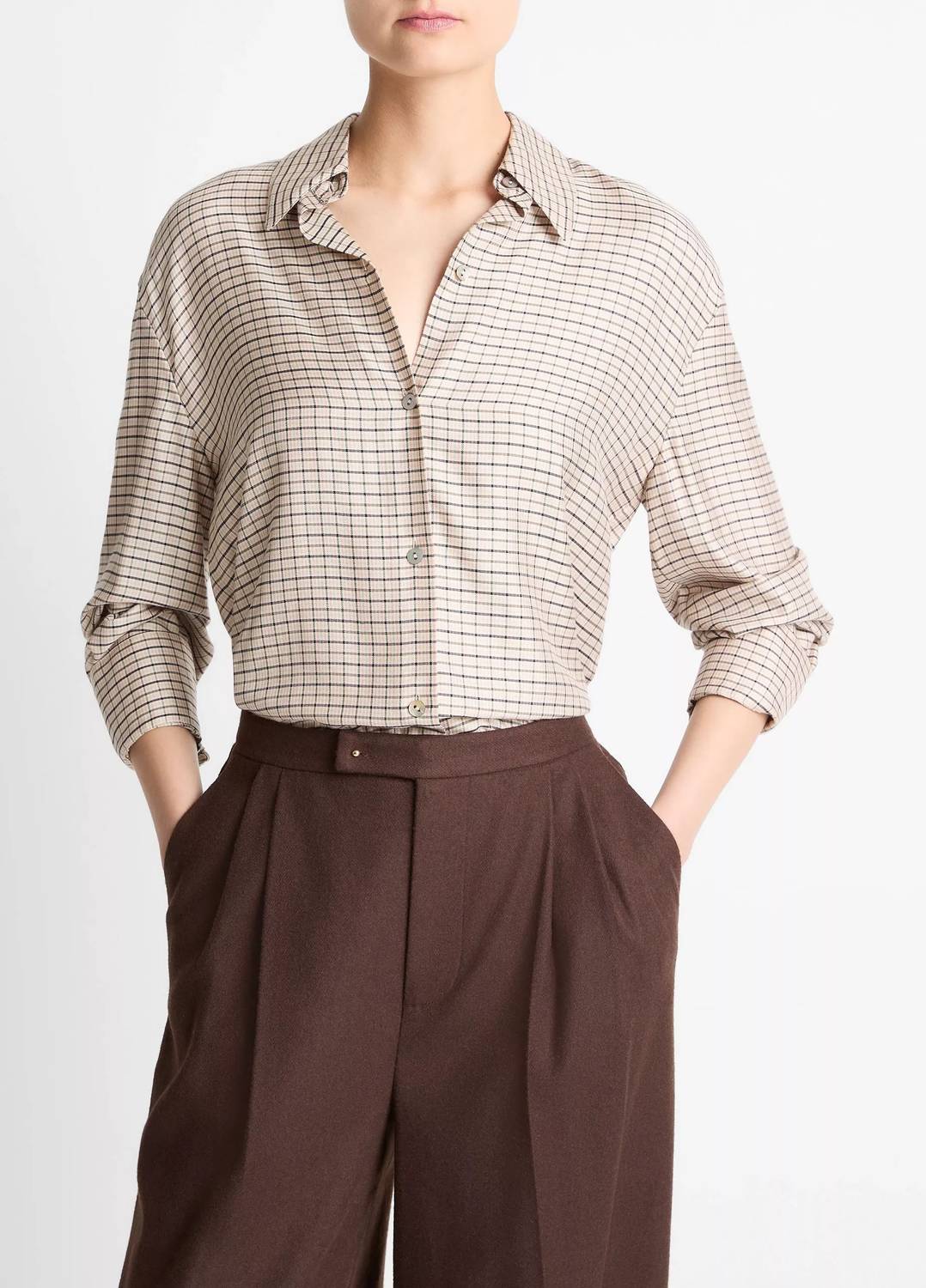 Vince - Plaid Button Down Shirt