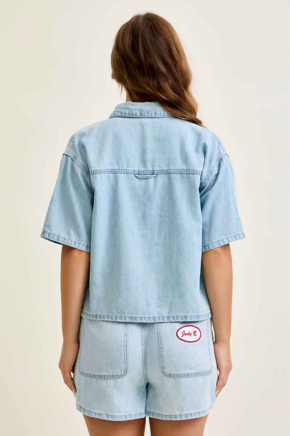 Judy Blue - Boxy Featherweight Denim Shirt