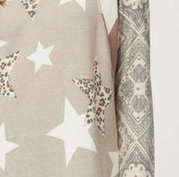 Entro - Paisley Leopard And Star Top