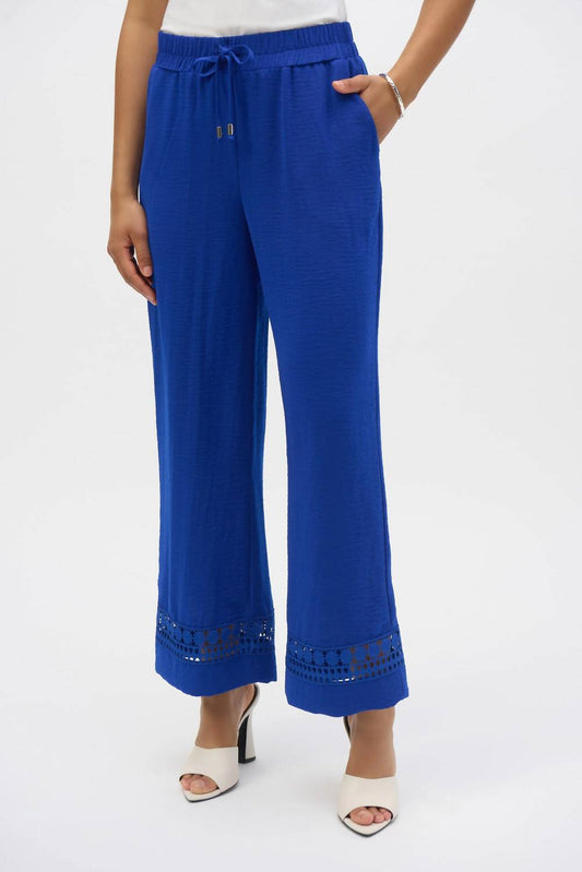 Joseph Ribkoff - Lace Detail Gauze Pants