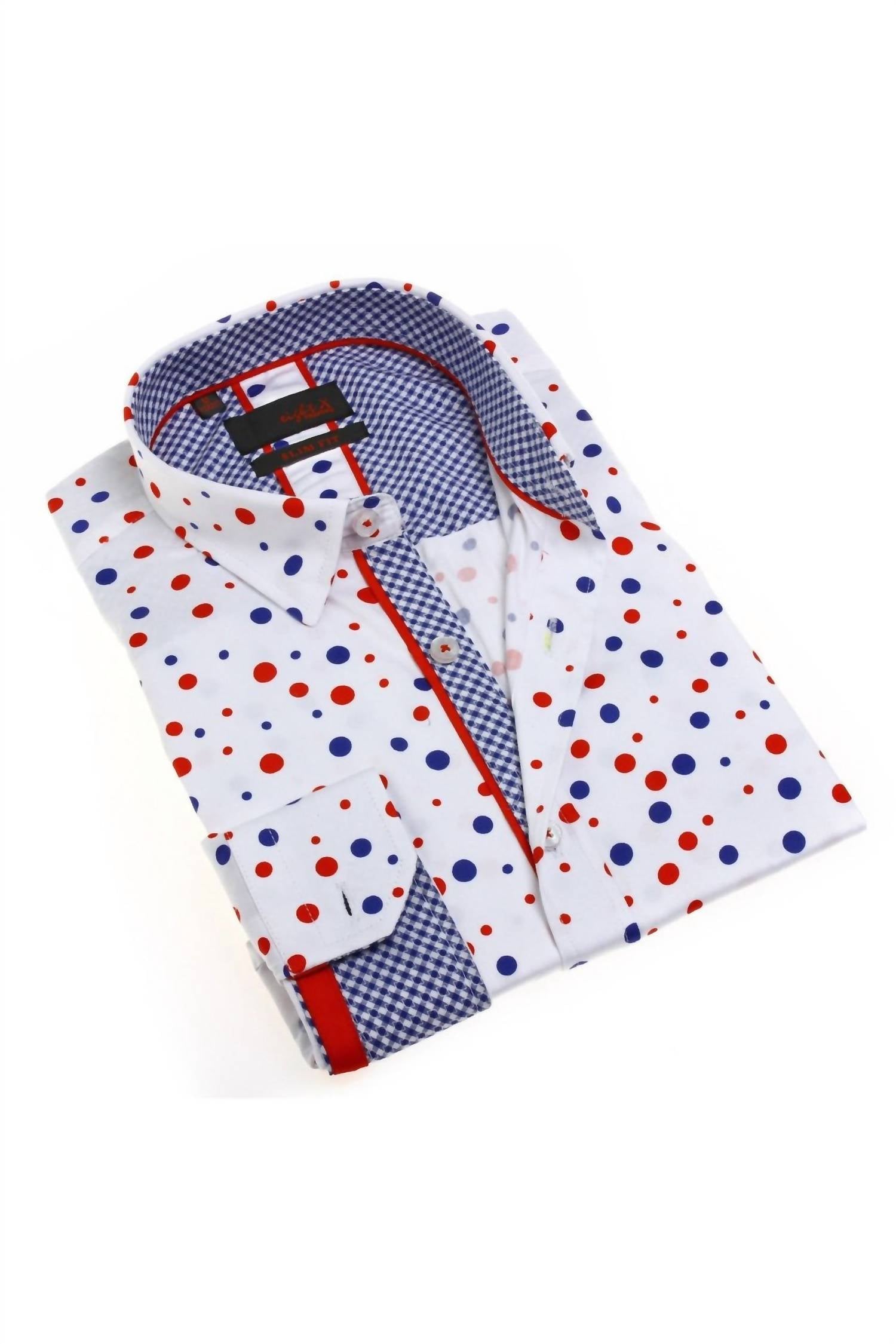 Eight X - Polka Dots Button Down Shirt