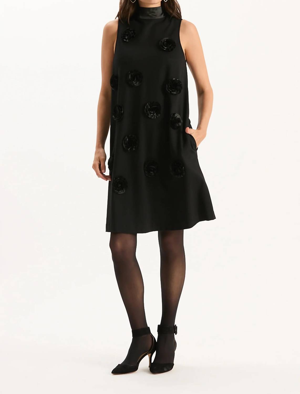 Tyler Boe - Ponte Satin Trim Dress