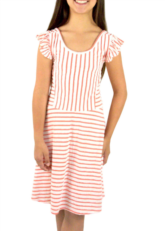 Area Code 407 - Girls Striped Midi Dresses