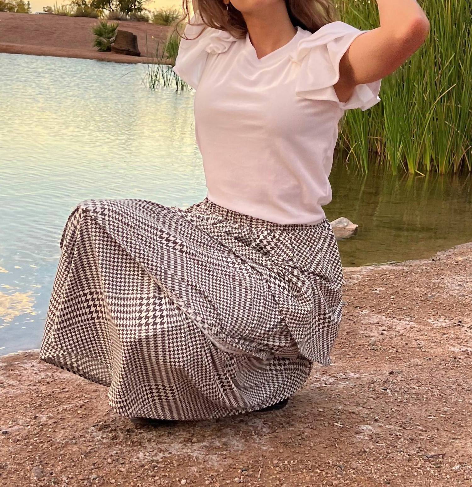 If She Loves - Velvet Flutter Sleeve Tee