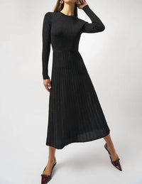 Joseph Ribkoff - Crew Neck Long Sleeve Midi Dress