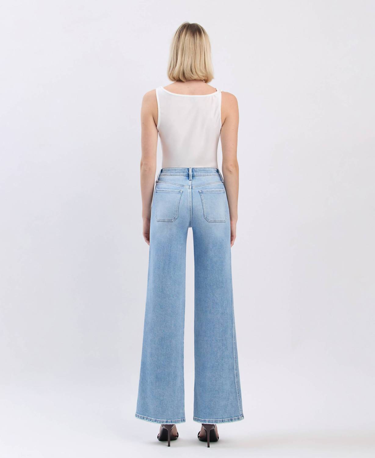 Flying Monkey - Monica High Rise Wide Leg Jeans