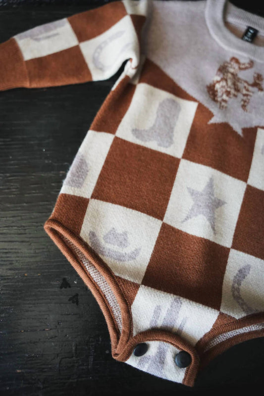 2Flyco - Kid's Wild Checkmate Baby Romper