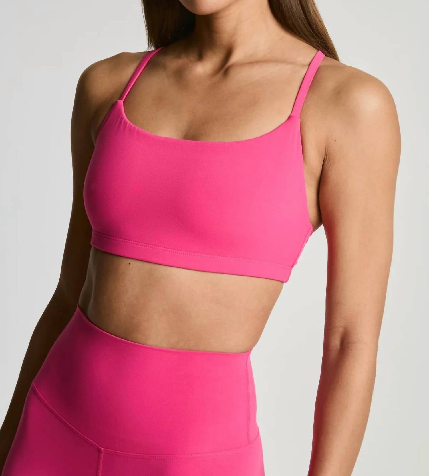 YEAR OF OURS Studio Racer Bralette in magenta - women's intimate