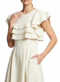 She + Sky - Flutter Sleeve Heavy Knit Dress