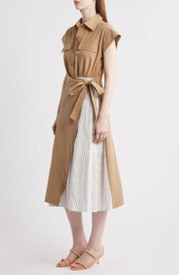 Zoe Ltd - Tie Waist Midi Shirtdress