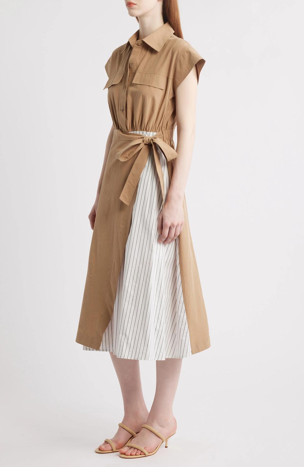 Zoe Ltd - Tie Waist Midi Shirtdress