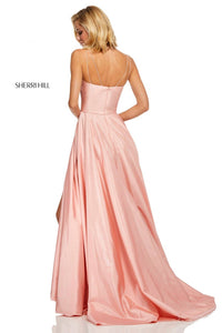 Sherri Hill Wrap Skirt With Pockets Prom Gown in blush - women's dress - alternate view