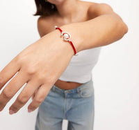 UNOde50 Women's Pearl Bracelet in red - women's jewelry - alternate view