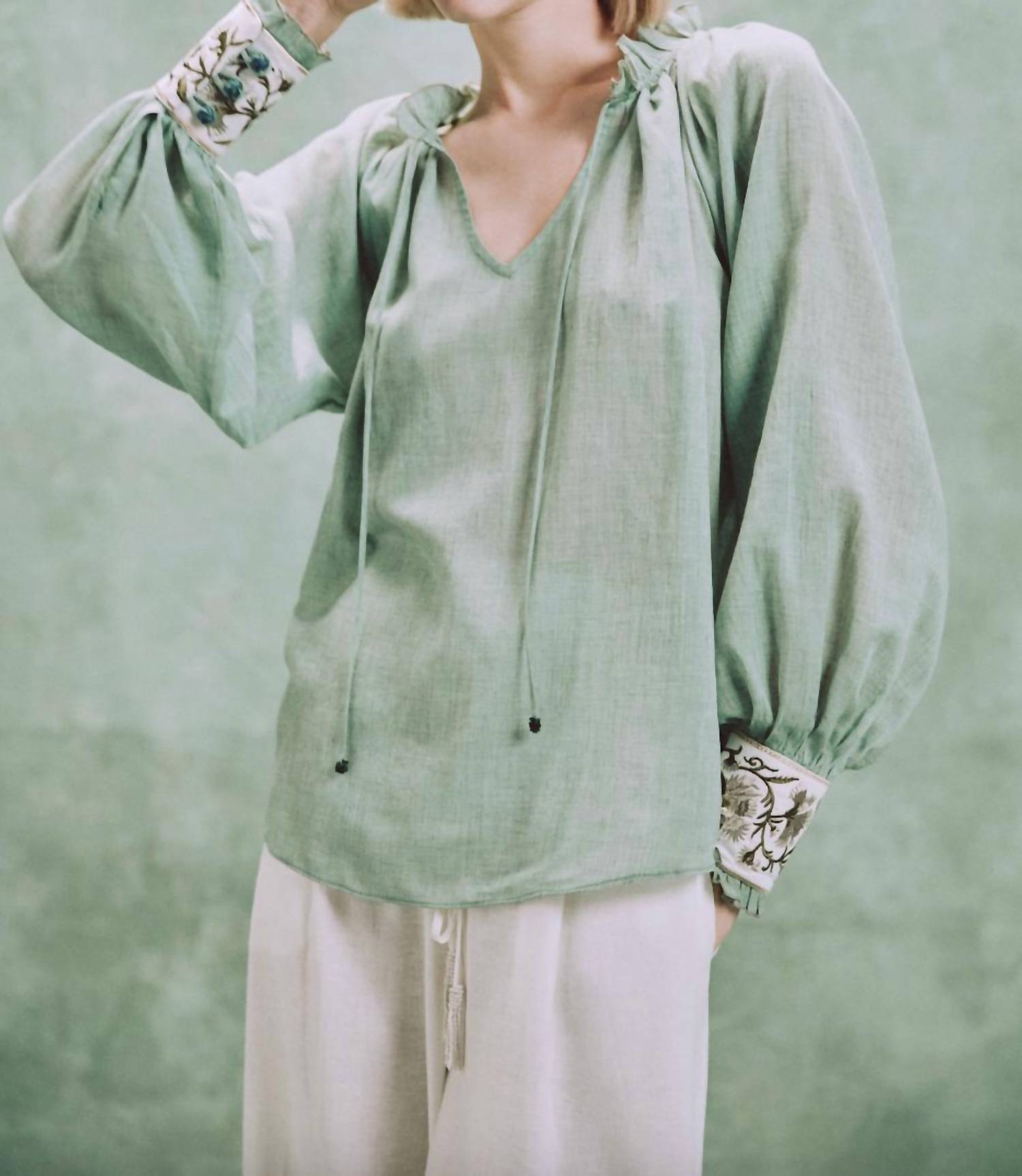 Rosewater House - Chiara Tie-neck Blouse