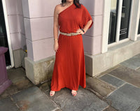 Ee:Some - One Shoulder Maxi Dress