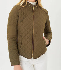 Love Tree - Ultra Lightweight Quilted Padded Zip Up Jacket