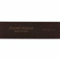 Streets Ahead - 1.5" Brown Leather Gold Buckle Belt