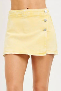 Risen - High Rise Button Down Skort