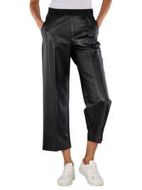 Mac - Chiara Crop Vegan Leather Pull On Pant