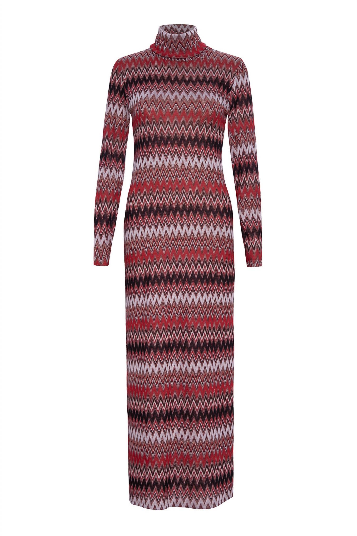 Liv Mock Neck Long Sleeve Dress