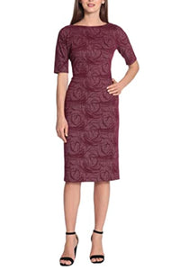 Maggy London - Fitted Jacquard Dress