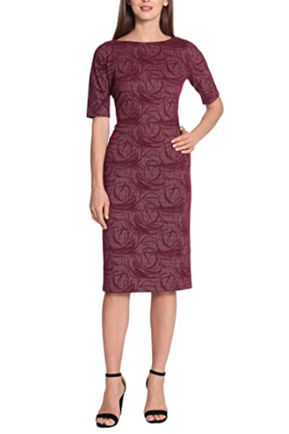 Maggy London - Fitted Jacquard Dress