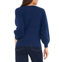 Brodie Cashmere - Textured Balloon Sleeve Crew Sweater