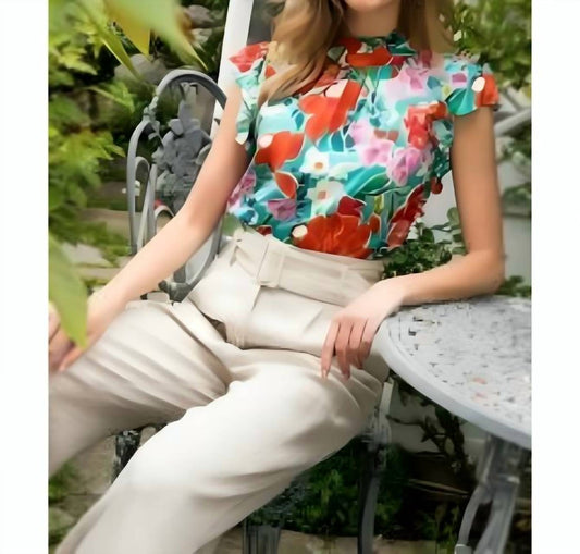Thml - Floral Print Blouse With High-neck