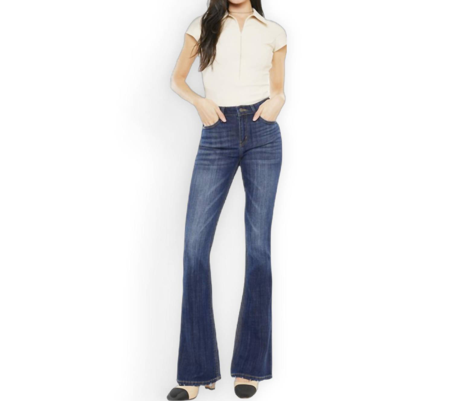 Kancan - Heading West Flare Jeans