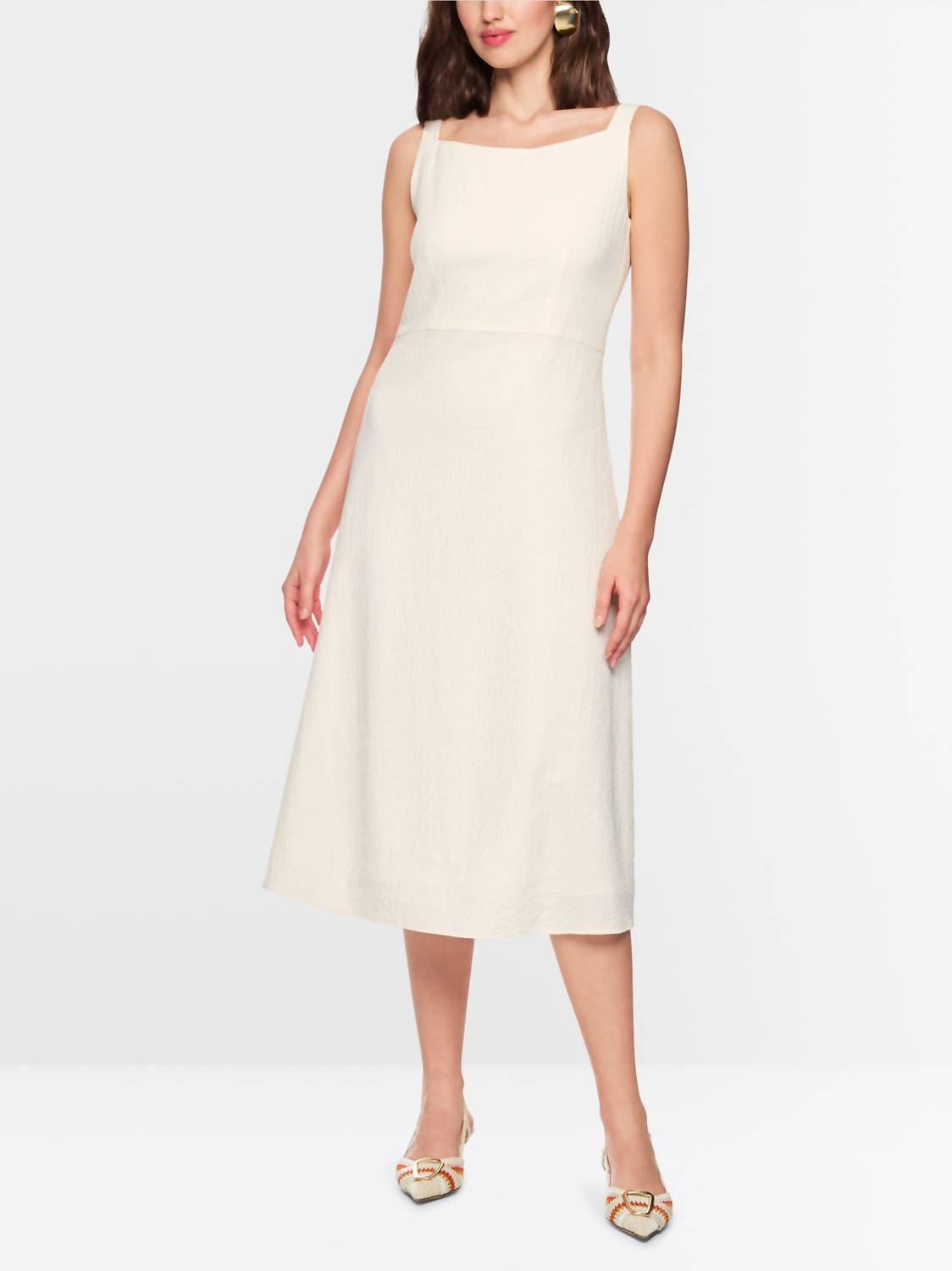 Marc Cain - Strappy Seersucker Dress