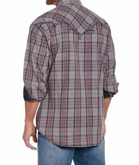 Cowboy Up - Long Sleeve Plaid Shirt