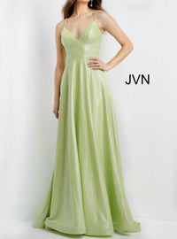 Jovani - Double Strap Shimmer Gown