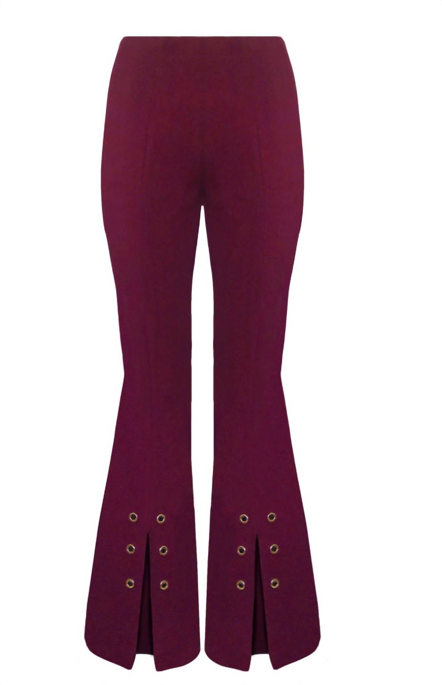 Insight - Bordeaux Scuba Flare Pant
