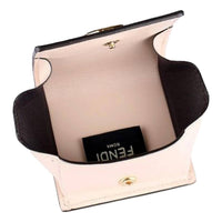 Fendi - Women's Calf Leather F Logo Leather Coin Case Wallet